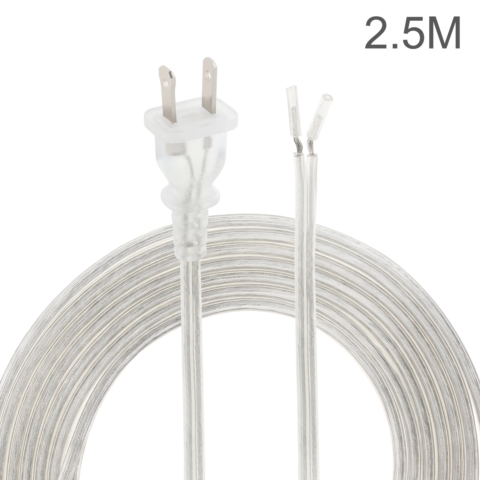 

Transparent Lamp Cord SPT-2 18AWG Replacement Power Cord Extension Cable US End Plug for Home Retro Lamp Electrical Power