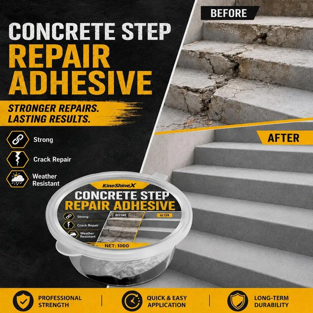 Step Repair Adhesive Cement Floor Repair Agent Strong Weather Resistant Waterproof Concrete Crack Damage