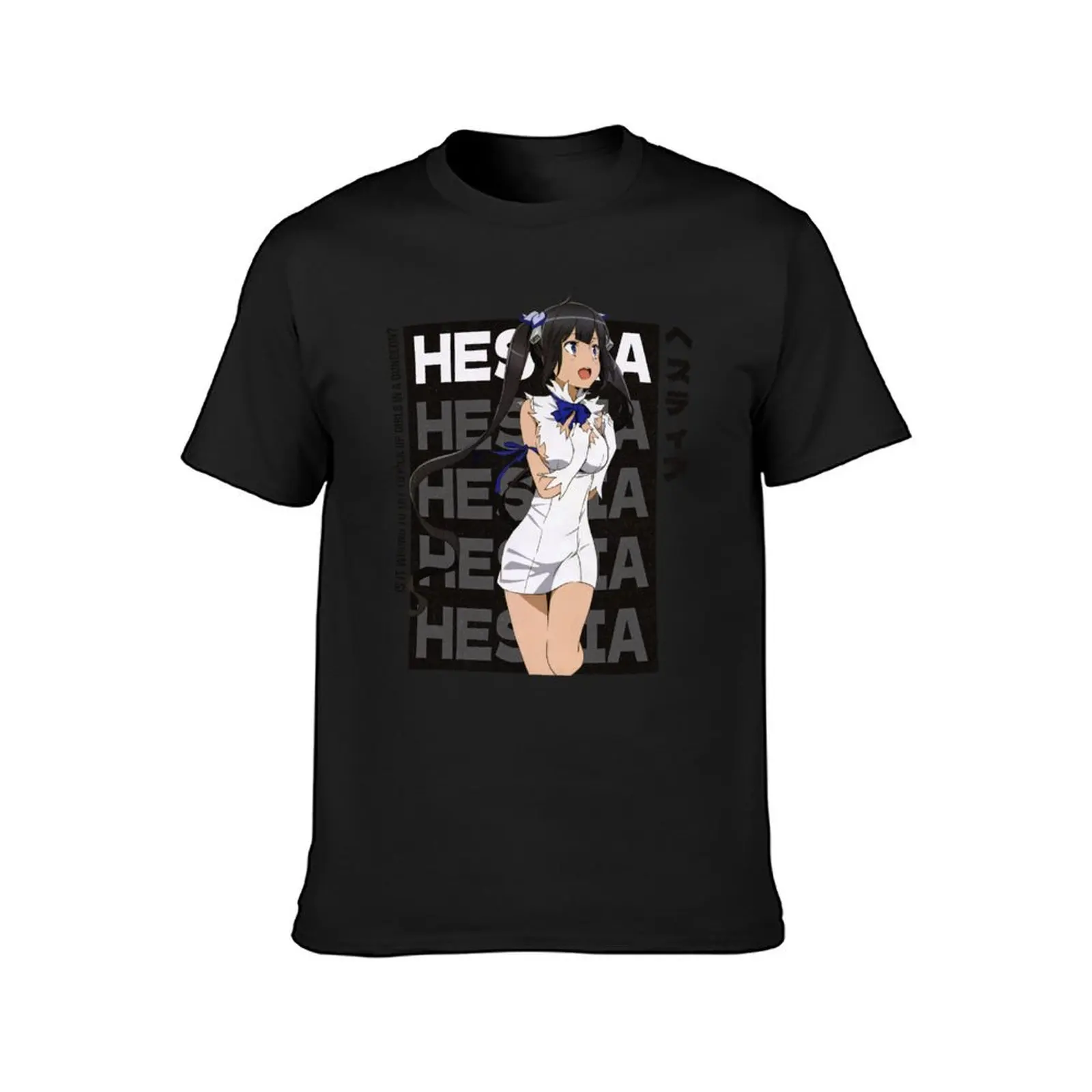 Hestia Is It Wrong to Try to Pick Up Girls in a Dungeon? T-Shirt tops cute clothes men graphic t shirts