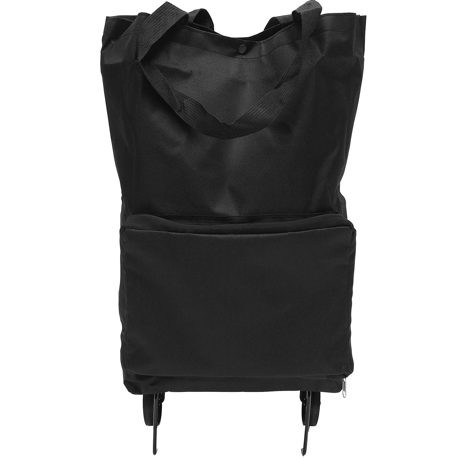

Trolley Bag Fold The Shopping Cart Bags Travel Rolling Grocery Outdoor Foldable Orange Elderly Folding