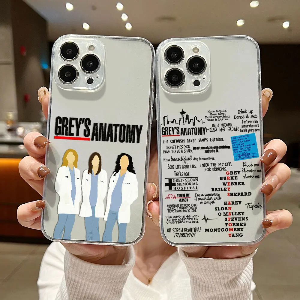 Greys Anatomy Doctor Clear Case For Samsung A73 A72 A71 A55 A52 A51 A50 A35 A33 A32 A31 A30 A24 A23 A22 A13 A12 A05 5G Cover