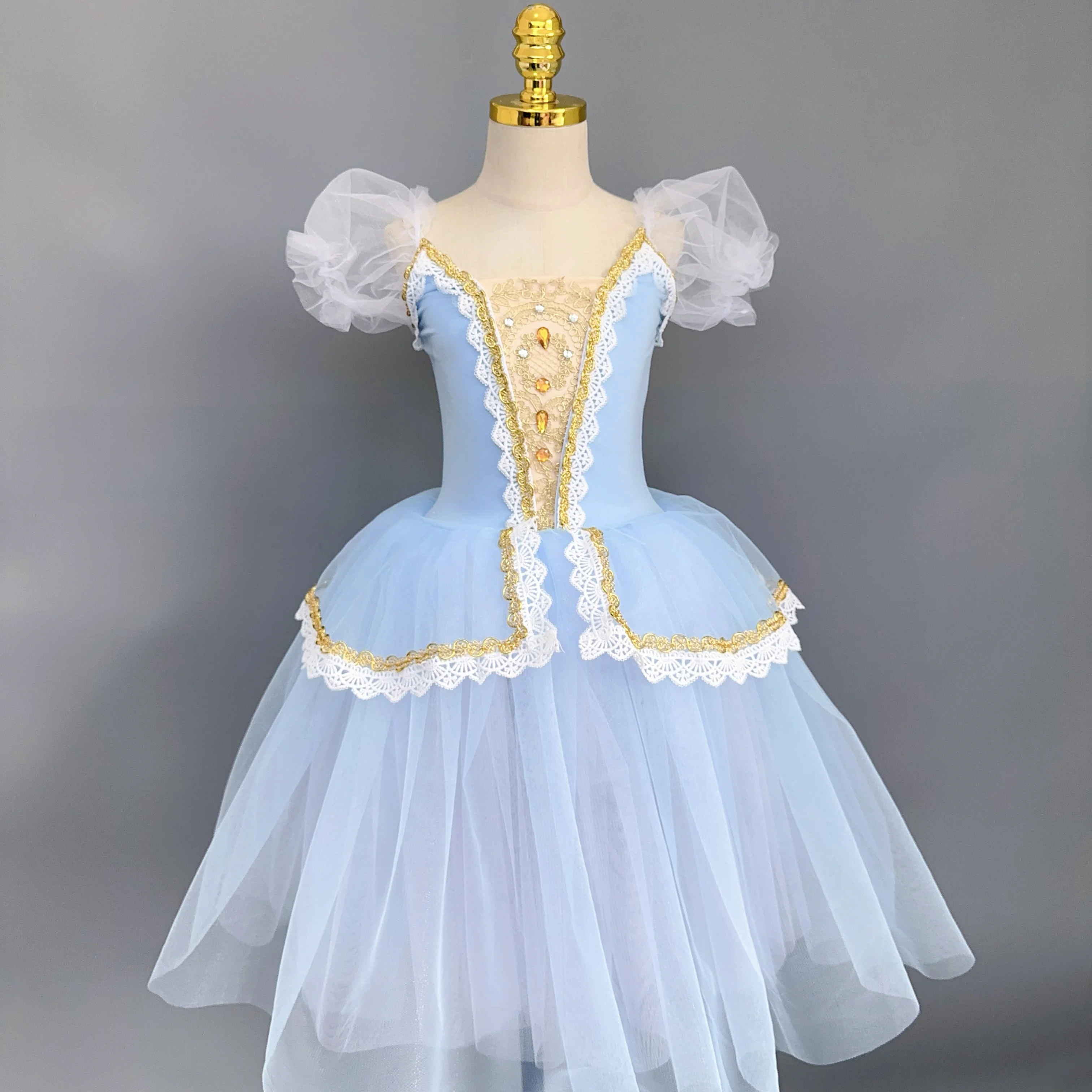 Pink European Court Style Professional Ballet Tutu Dress Female Dance Suit Performance Dance Costumes Ballet Clothes For Girls