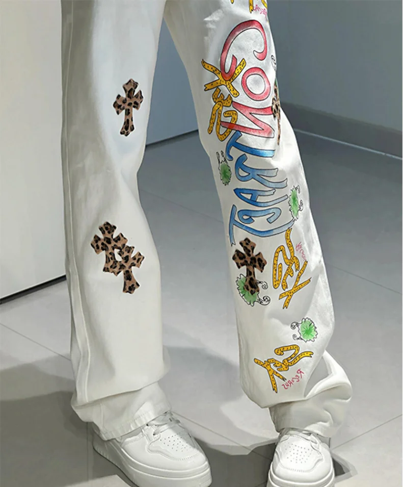 Neue frühling herbst baumwolle plus größe marke junge weibliche frauen mädchen Stickerei streetwear gerade jeans