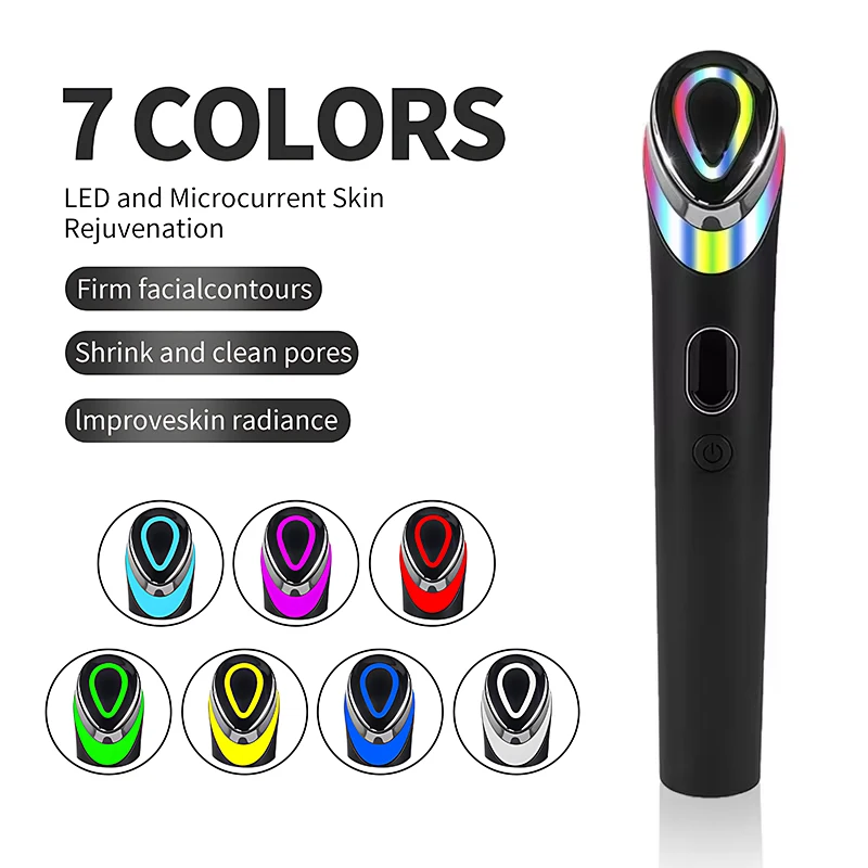 

7 Color Age-R Booster Pro Facial Skin Care Anti Wrinkle Beauty Device EMS Microcurrent Lift Massager Home Use Beauty Skin Care