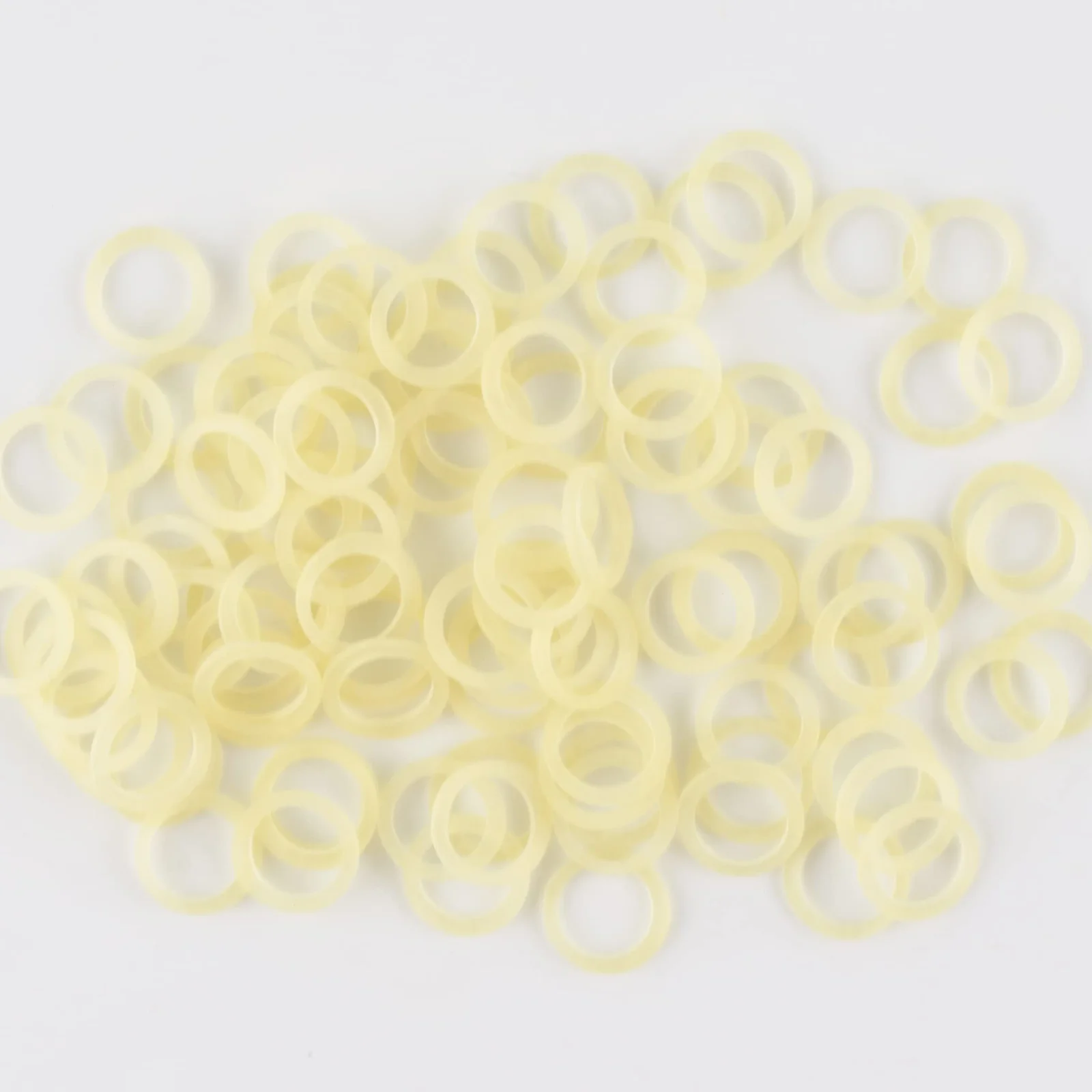 100 Pcs Orthodontic Elastic Rubber Bands, 3.5 Ounces Heavy Dental Rubber Traction Bands, Free Elastic Placer for Braces