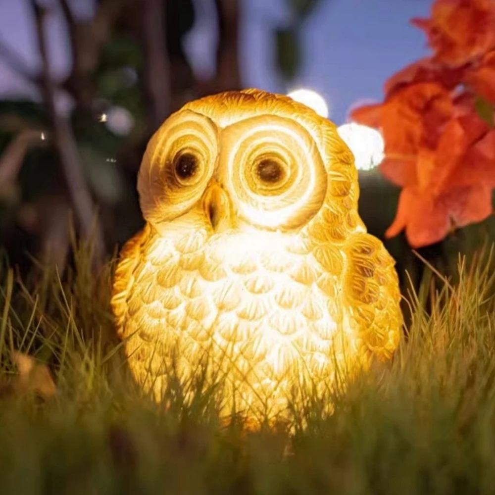 

Solar Owl Garden Lights Outdoor Owl Decorative Statue Light Waterproof for Yard Pathway Lawn Ornaments Garden Decorations Gifts