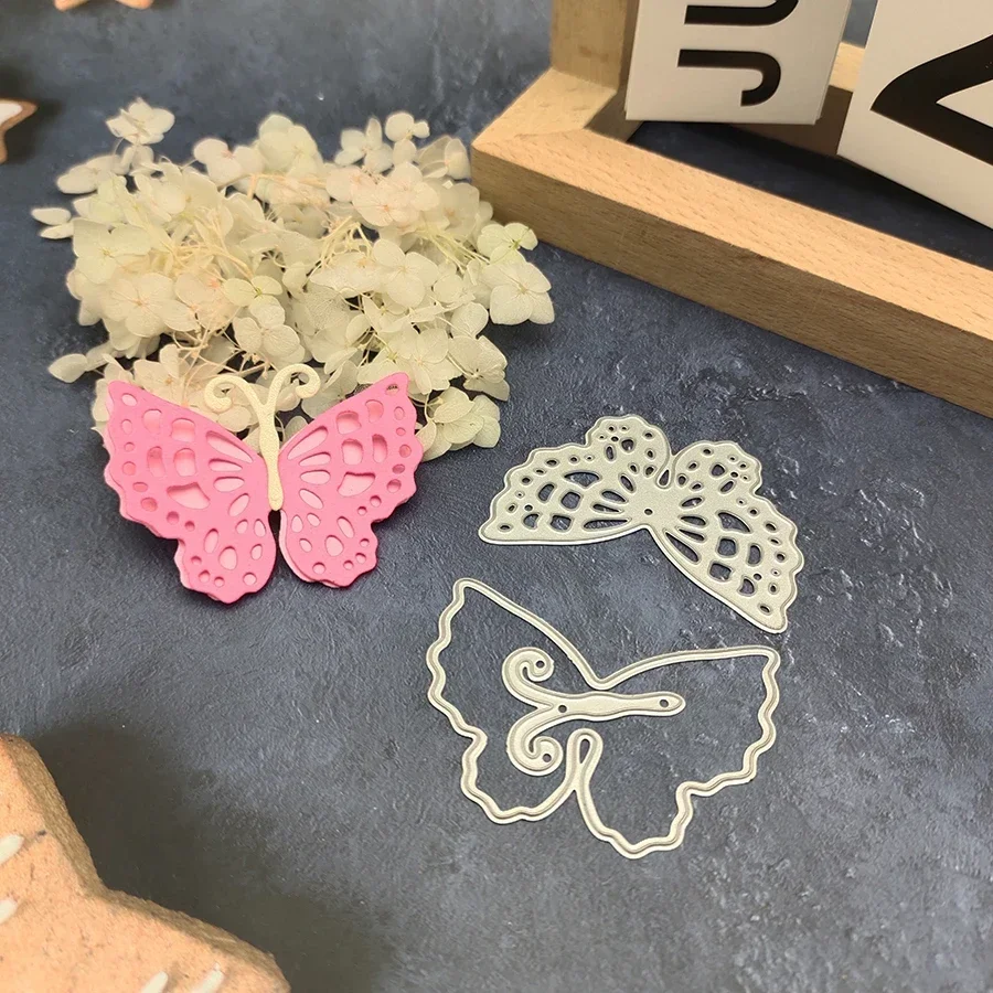 

2025 New Layer Butterfly Craft Metal Cutting Dies for DIY Scrapbooking Greeting Card Stencils Embossing Knife Mold Blade Punch