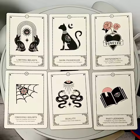 10.5*7.5cm - Cries of The Souls Oracle Deck 42 Pcs Oracle Cards Support You To Accept Your Inner Wounds