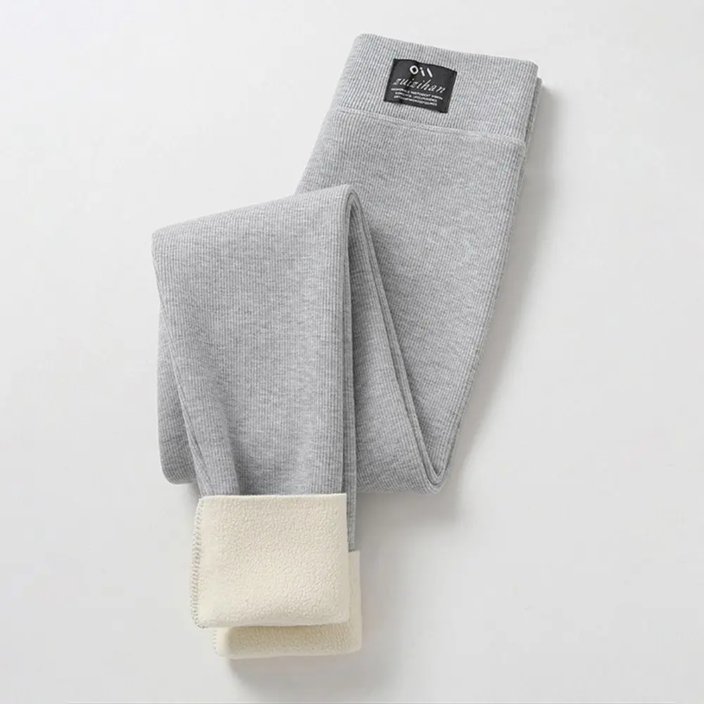 

Slim Warm High Waist Woolen Thicken Fleece Lined Thermal Lambwool Pants Women Leggings Hip Lifting Pants Fitness Leggings