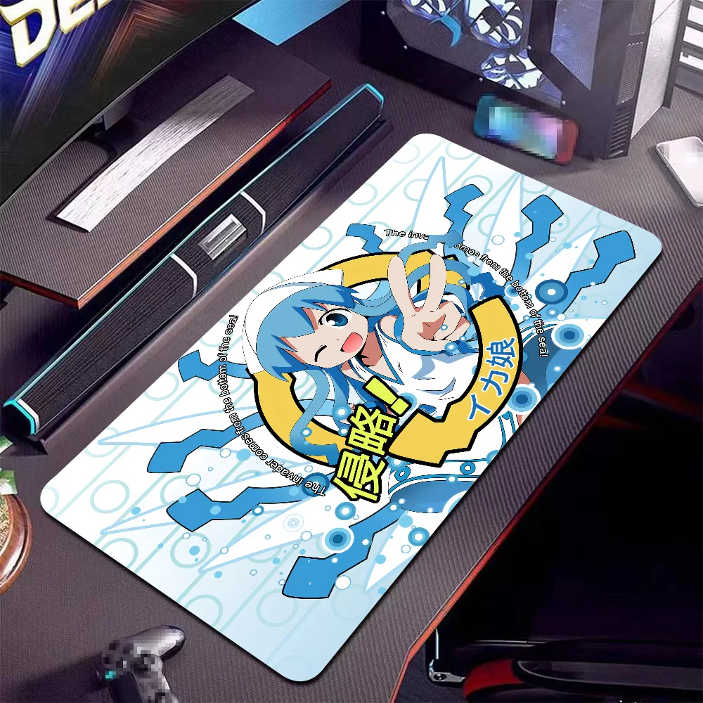 

Anime Squid Girl Kawaii Cute Mousepad Large Anti-Slip Mouse Pad Stitched Edges Mat Durable Desk Laptop Gaming​ Keyboard Pad XXL