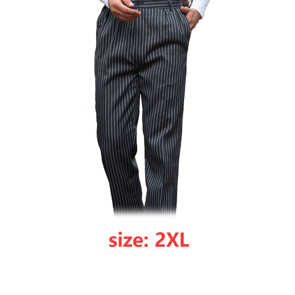 Pantalon de Chef pour hommes, avec Baggy, pantalon de cuisinier, uniforme de serveur, vêtements pied-de-poule 3XL