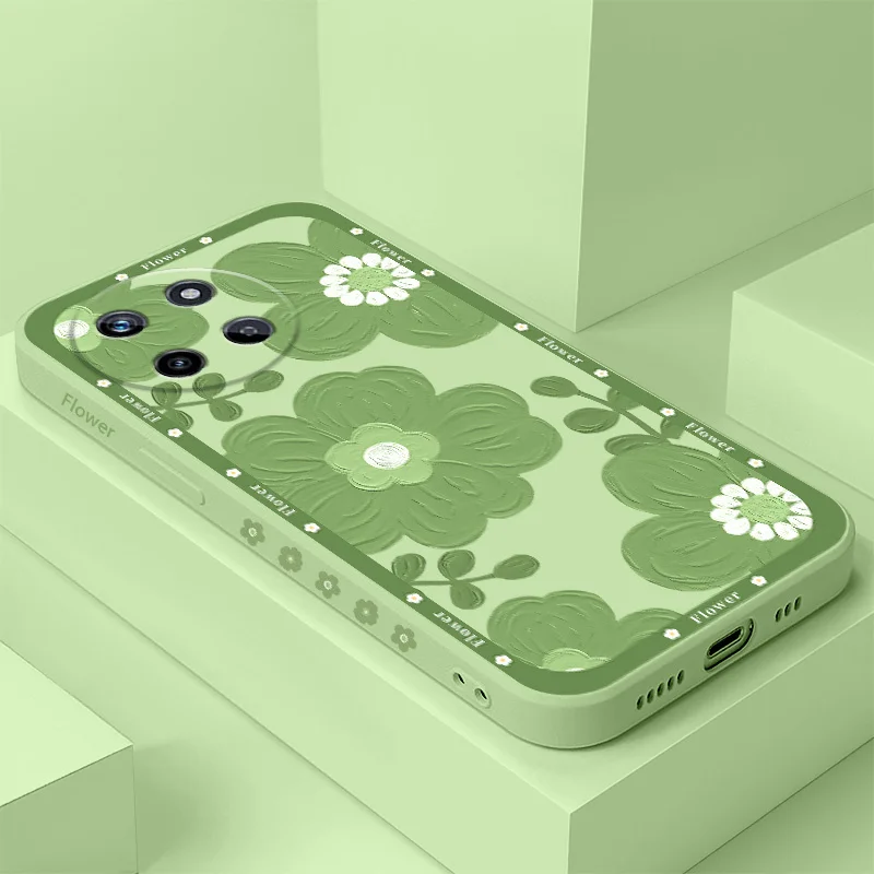 

Spoony Flowers Phone Case For OPPO Realme 14 13 12 11 10 9 9i 8 8i 7 Pro Plus C35 C21Y C25Y C25 4G 5G Liquid Silicone Cover