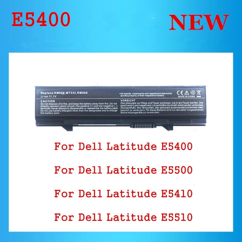 

Laptop Battery For Dell Latitude E5400 E5500 E5410 E5510 RM668 PW640 PW649 PW651 WU841 WU843 WU852 MT187