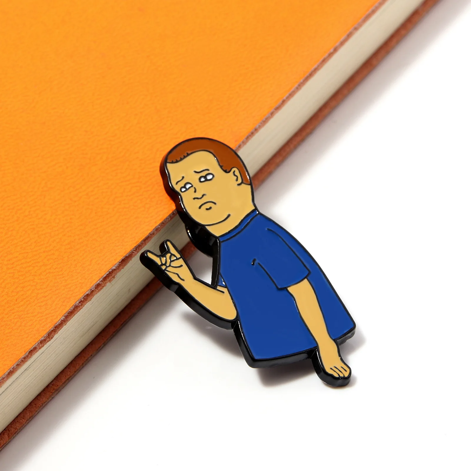 Anime King of the Hill Bobby hill Enamel Brooch Cosplay Props Pin For Men Women Jewelry Accessories Gifts 2024