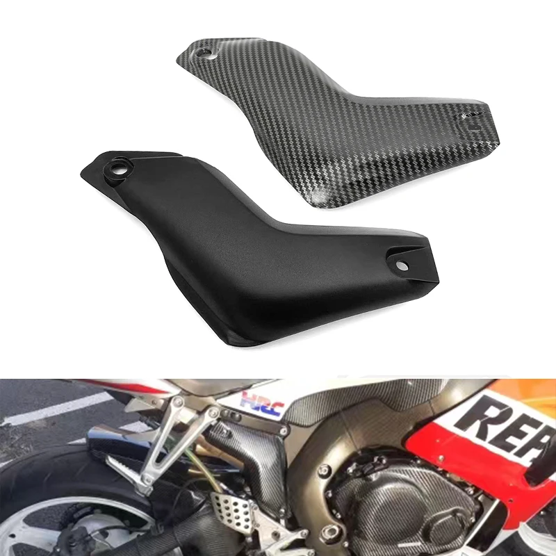 Carbon Fiber Color Motorcycle Exhaust Heat Shield Cover Fairing Side Panel Fit for Honda CBR1000RR 2004 2005 2006 2007CBR1000 RR