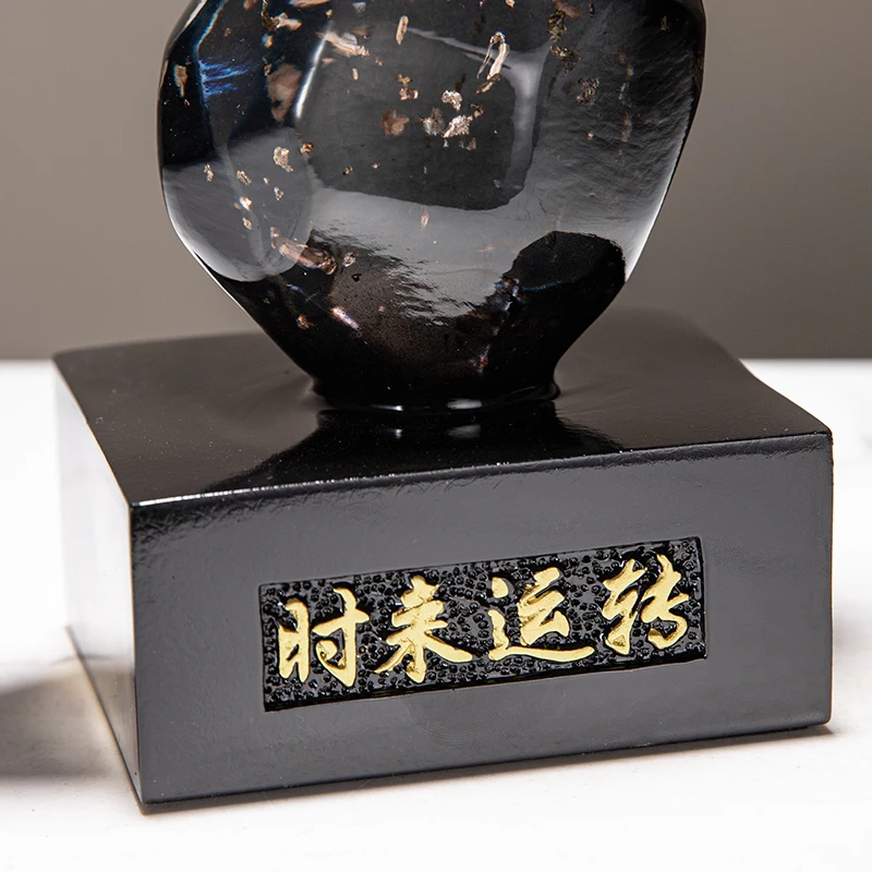 ديكور المنزل تمثال الوقت لتشغيل الديكور الراتنج غرفة المعيشة خزانة مشروبات تلفزيون خزانة مكتب سطح المكتب ديكورات مخصصة #5