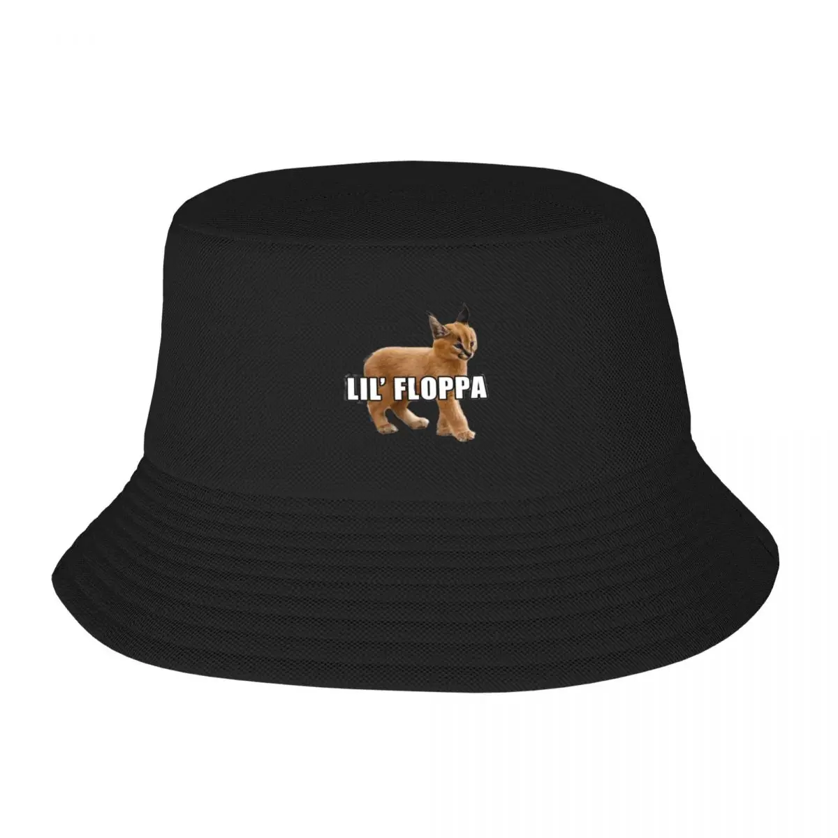 Floppa peeker meme peeking Big floppa baby caracal Bucket Hat Beach Bag New In Hat Fashion Beach For Men Women's