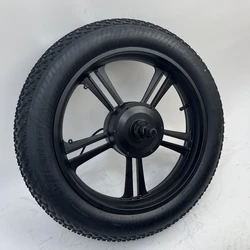 20inch 36/48V 500W Brushless Gear Hub Motor Integrated Wheel for Fat Bike Snow Bike 170mm Dropout  with 20x4.0 Tire