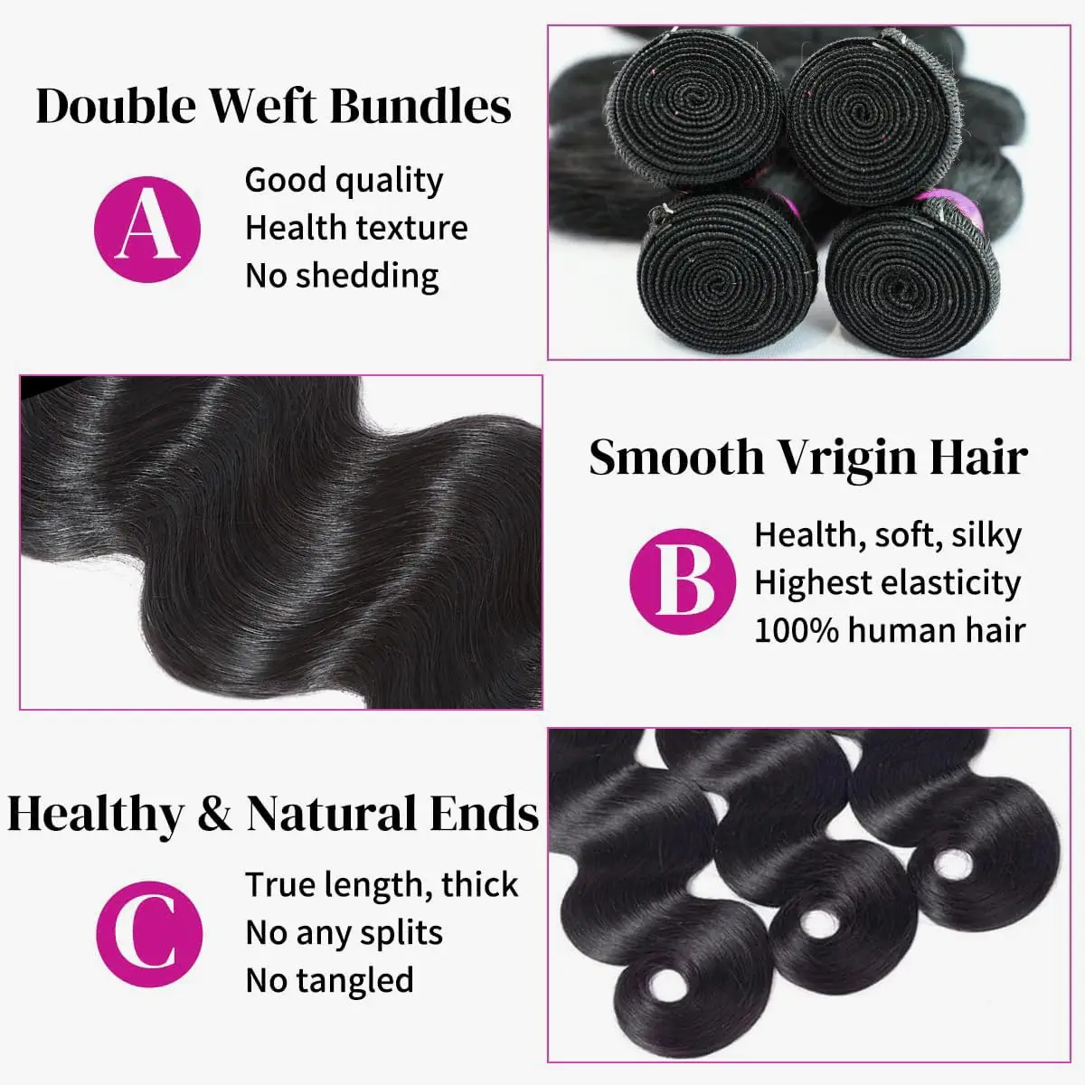 Varlea Body Wave-bundels 100% echt haar 30 inch Birmese haarbundels Natuurlijk zwart ruw haarbundels 3 4 bundels Haarextensies