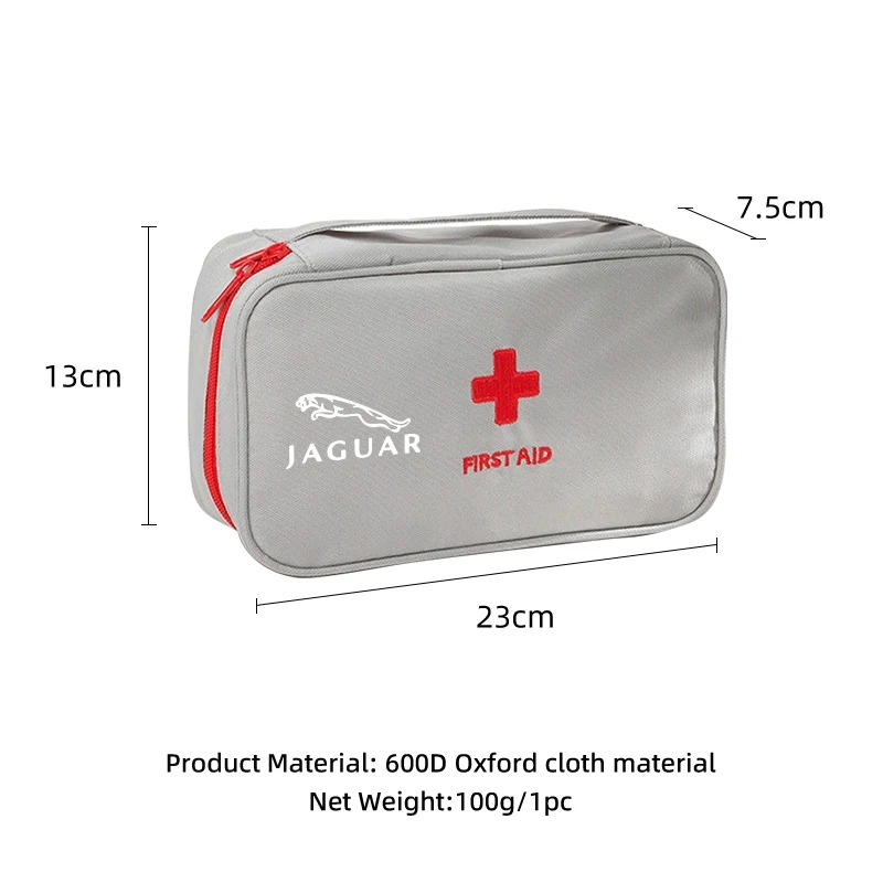 مجموعة أدوات الإسعافات الأولية المنزلية الصغيرة المحمولة حزمة تخزين الأدوية لجاكوار XF XJ XFR XKR S-Type F-Type F-Pace I-Pace E-Pac