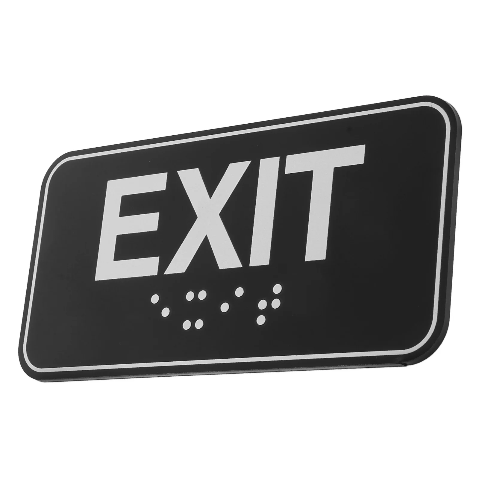 برايل علامة السلامة ذاتية اللصق مؤشر الخروج للممر جدار النار ملصق الطوارئ الأماكن العامة تحذير موجه حركة المرور #4