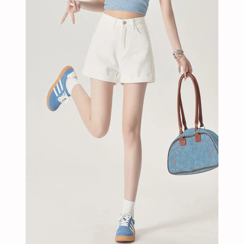 Summer Female Classic Korean Thin Jeans Women Fashion High Waist Short Pants Hot Sale Girls Casual Denim Shorts - Image 4
