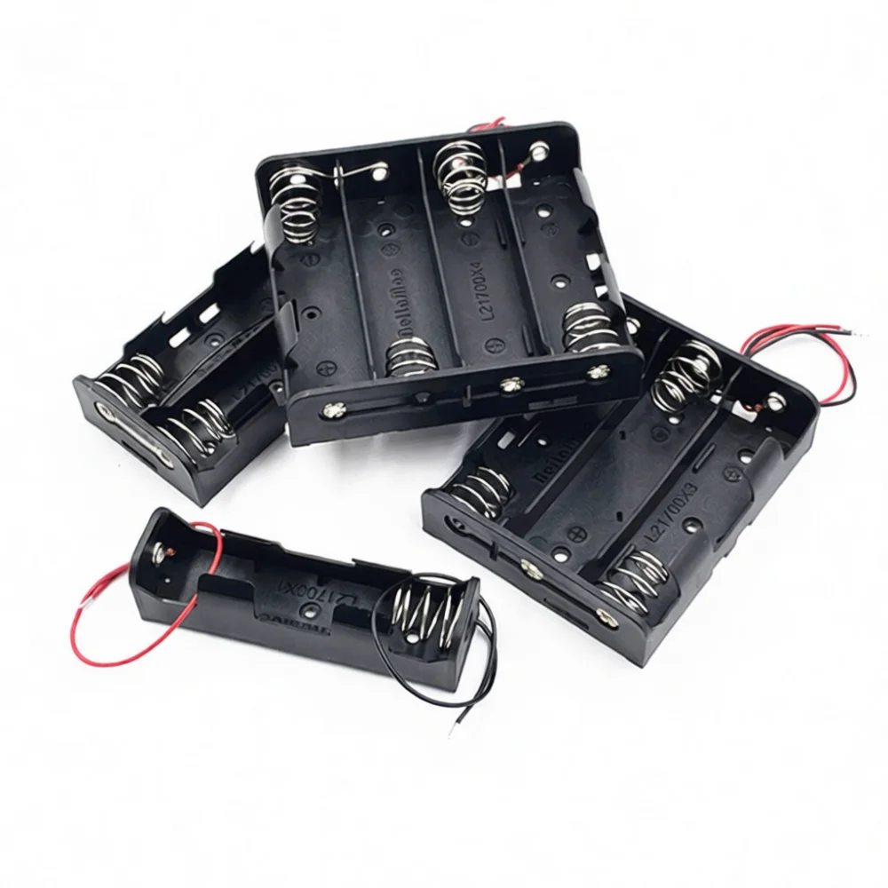 Reliable 21700 Battery Holder Case With Leads Plastic Storage Box Modular Accessory For DIY Tool Repair Serial Parallel
