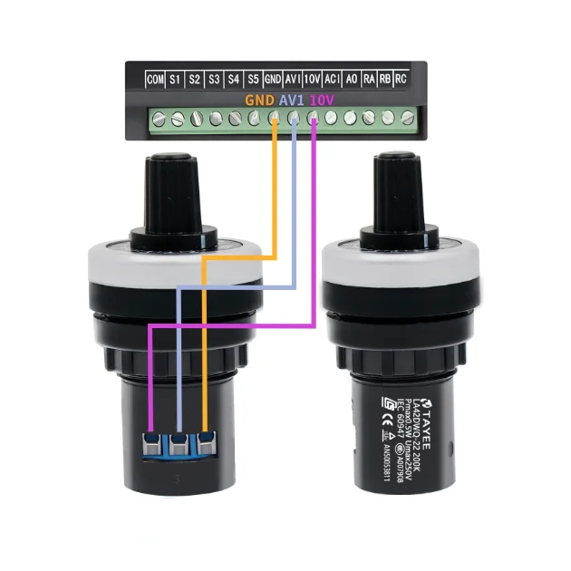Neue LA42DWQ-22 präzision wechselrichter einstellbare geschwindigkeit potentiometer schalter knopf kappe 1K 2K 5K 10K 50K 100K