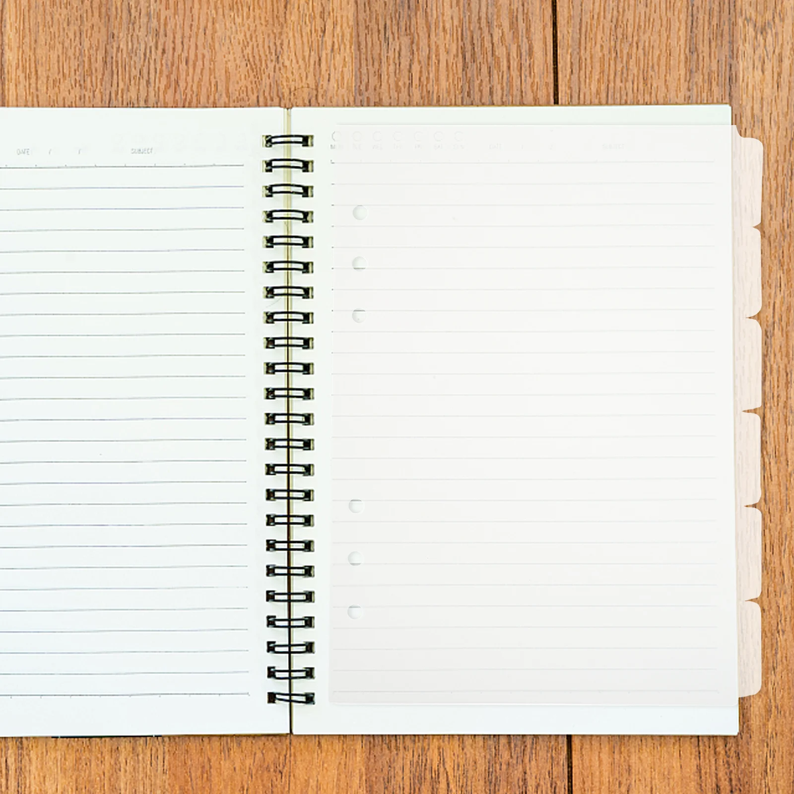 مجموعتان من فواصل علامات التبويب البلاستيكية الشفافة، ملصقات مصنفة لفرز المستندات المفكرة، منظمة حفظ الملفات