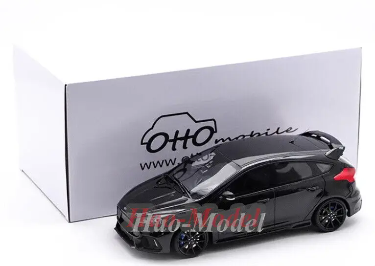 OTTO 1/18 For Ford Focus RS 500 Mk3 Car Model Resin Diecast Metal Boys Birthday Gifts Hobby Display Collection Simulation Black