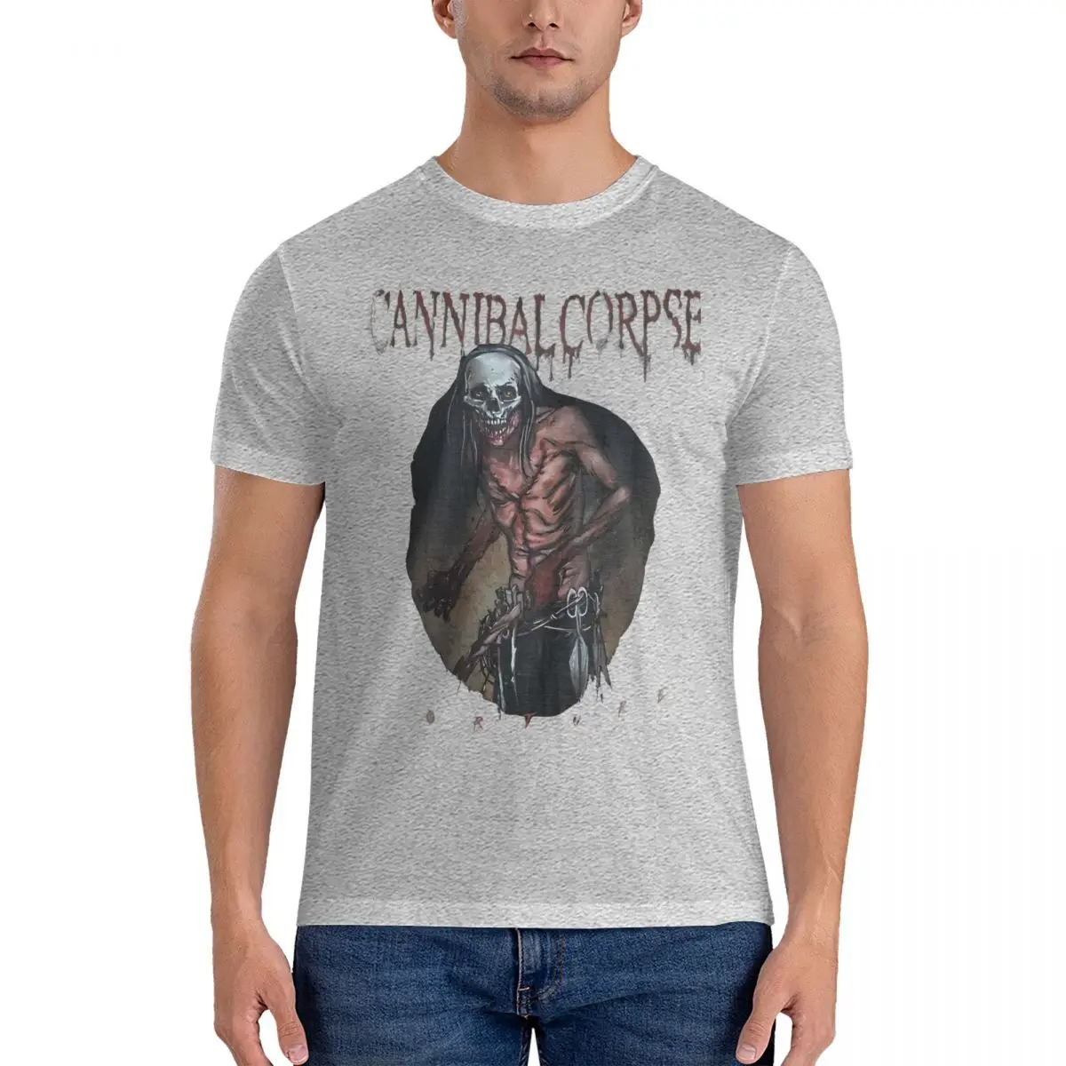 Torture Butcher Men T Shirts Cannibal Corpse Awesome Tee Shirt Short Sleeve O Neck T-Shirts Cotton Unique Clothes