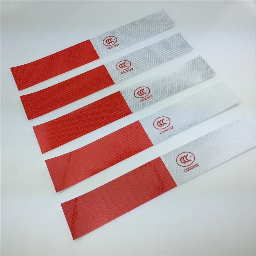 For Automobile Car Lorry Truck Reflective Stickers Reflective Warning Strip Body Red and White Reflective Stickers