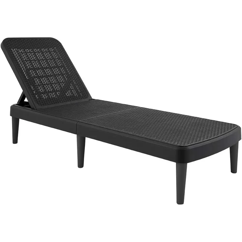 

Black Rattan Sun Lounger - Stylish Outdoor Relaxation