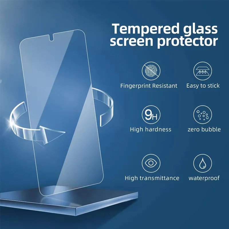 5 قطعة الزجاج المقسى لسامسونج غالاكسي S25 S24 الترا S22 S23 S21 زائد S20 S21 FE 5G بصمة فتح حامي الشاشة الزجاج