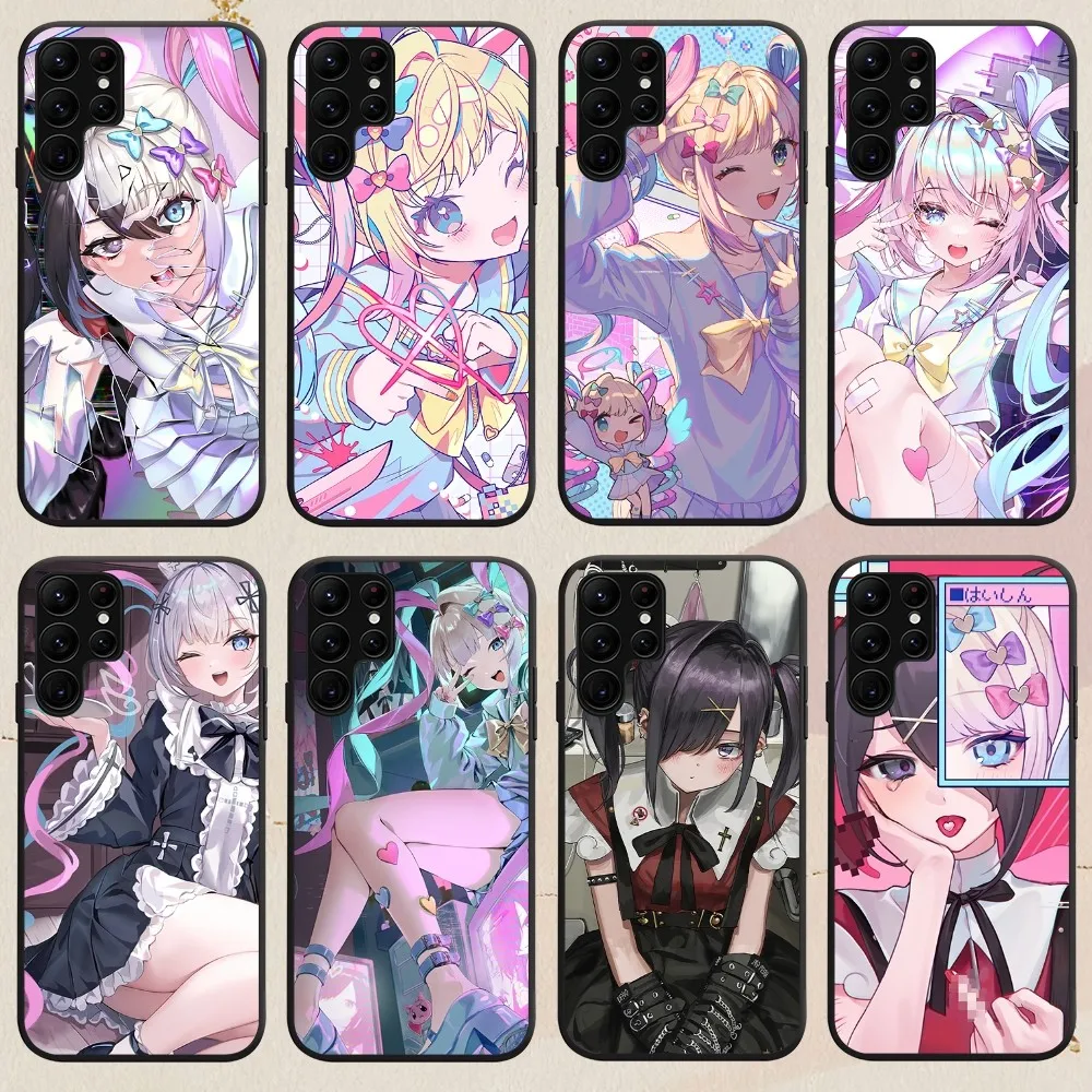 Game Needy Streamer Overload Girl Ame-chan Cute Phone Case For Samsung Galaxy A53 A52 A71 A73 A70 A72 A91 A80 S Shell