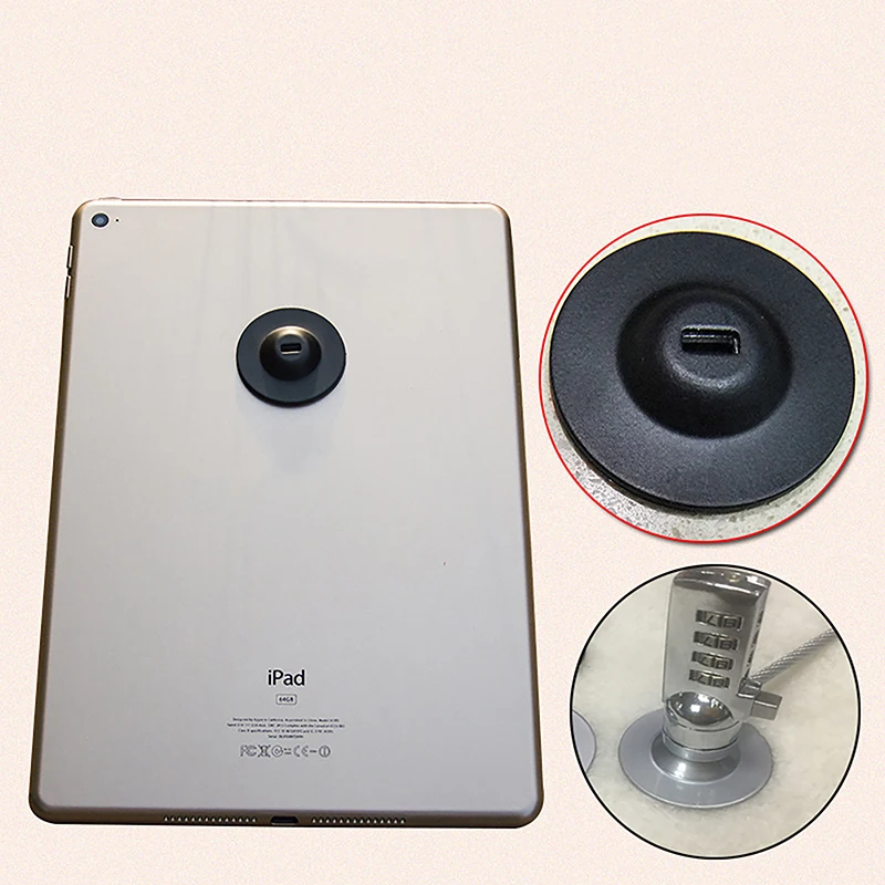 Security Computer Combination Cable Lock Base Tablet Protection Anti Theft Lock Base