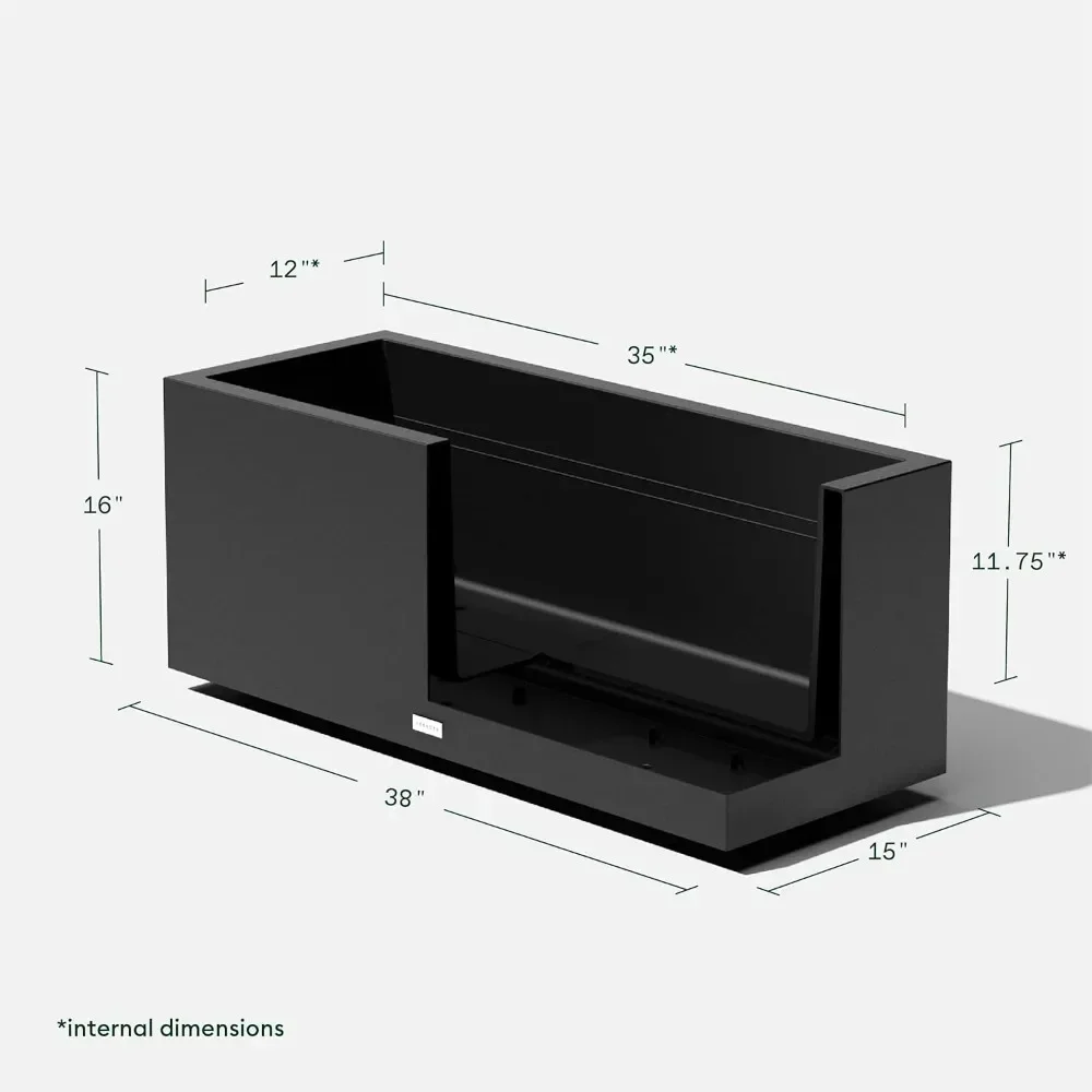 

Latest Model Box Planter - Large Rectangular Planter for Indoor or Outdoor Patio/Porch | Durable All-Weather Use