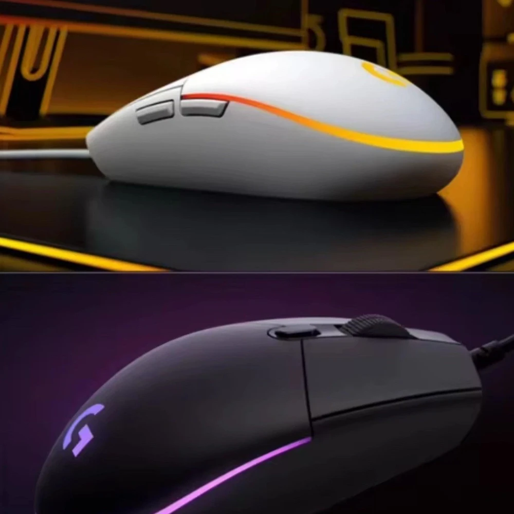 LOGITECH G102/G203 LIGHTSYNC - 8000 DPI, 1000Hz Polling Rate, Lightsync RGB Lighting For Fps LOL