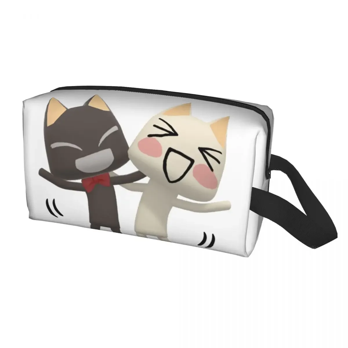 Custom Cartoon Anime Games Toro Inoue Cat Travel Cosmetic Bag Women Toiletry Makeup Organizer Lady Beauty Storage Dopp Kit