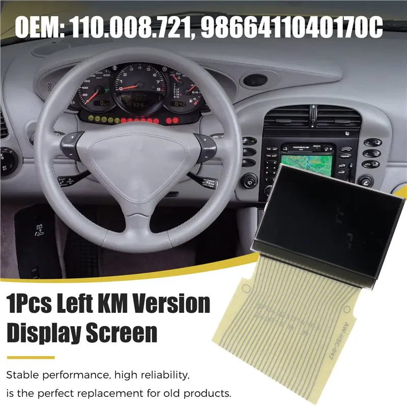 A99F-For For 911 996 Boxster 986 RUF 3400 S RGT 9866411040170C 9966411130170C Left KM Version LCD Display Screen