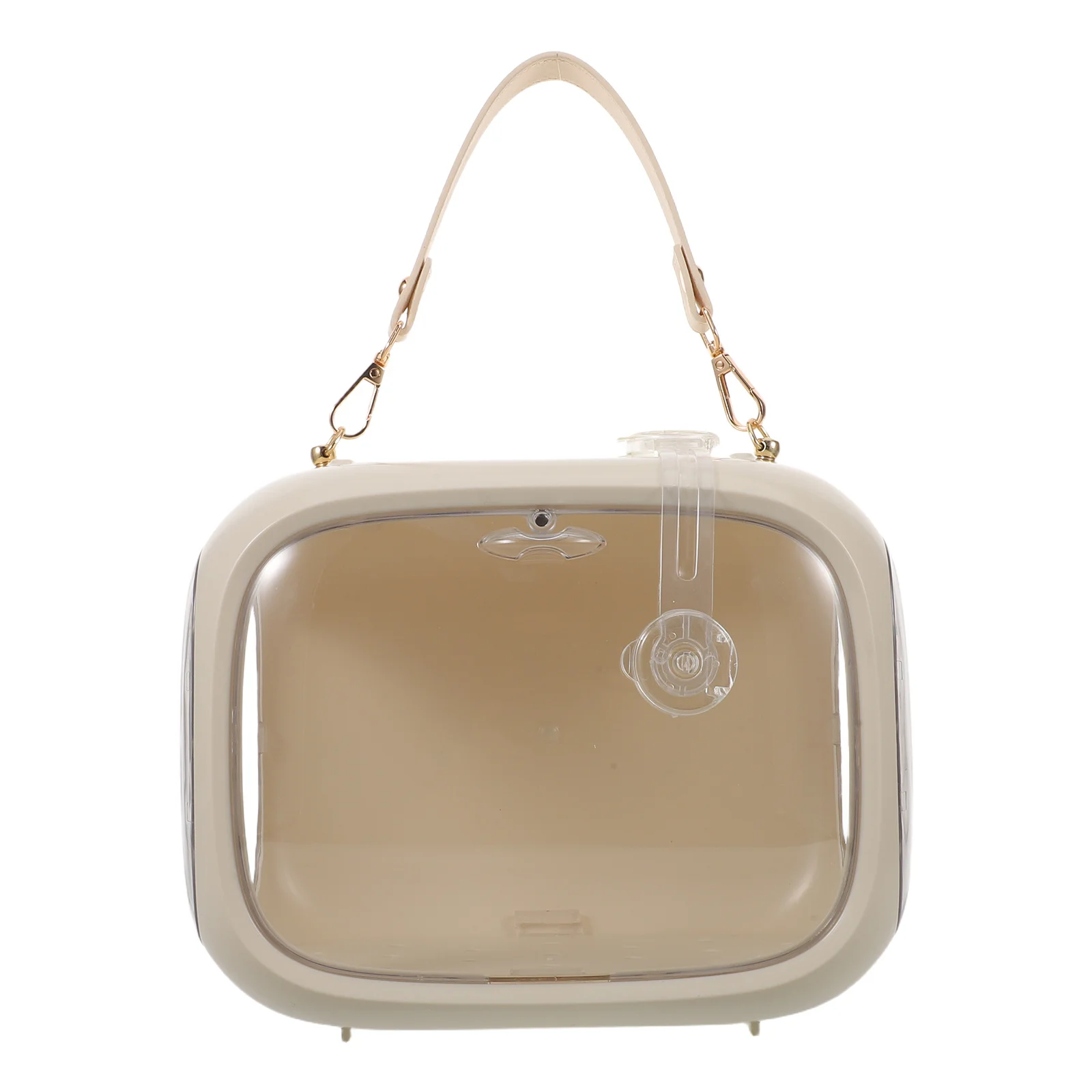 

Portable Bird Travel Cage Transparent Parakeet Carrier Lightweight Ventilated Outdoor Cage for Parrots Budgies Cockatiels