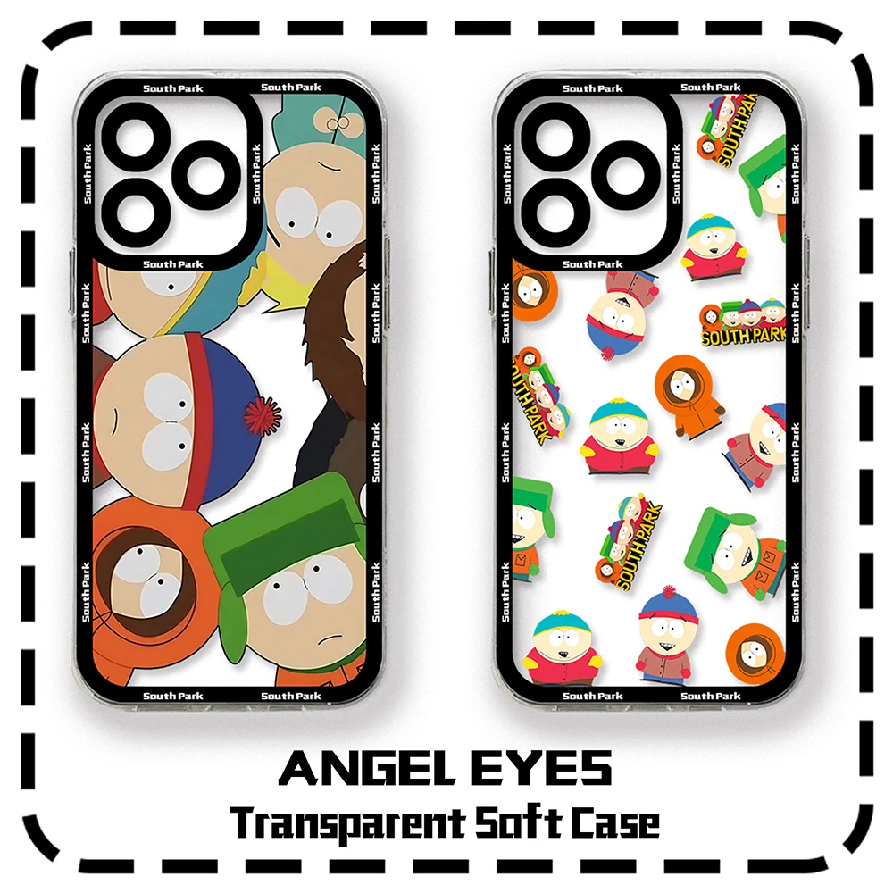 Funny S-South-Park Cute Phone Case For Samsung A16 A06 A55 A35 A25 A15 A05 A54 A34 A24 A14 A04 A13 A53 A33 Clear TPU Back Cover