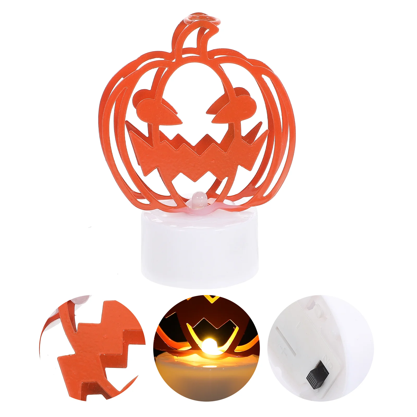 Luce di zucca Decorazione per feste di Halloween Forniture per layout domestico Puntelli Lampada a LED regalo