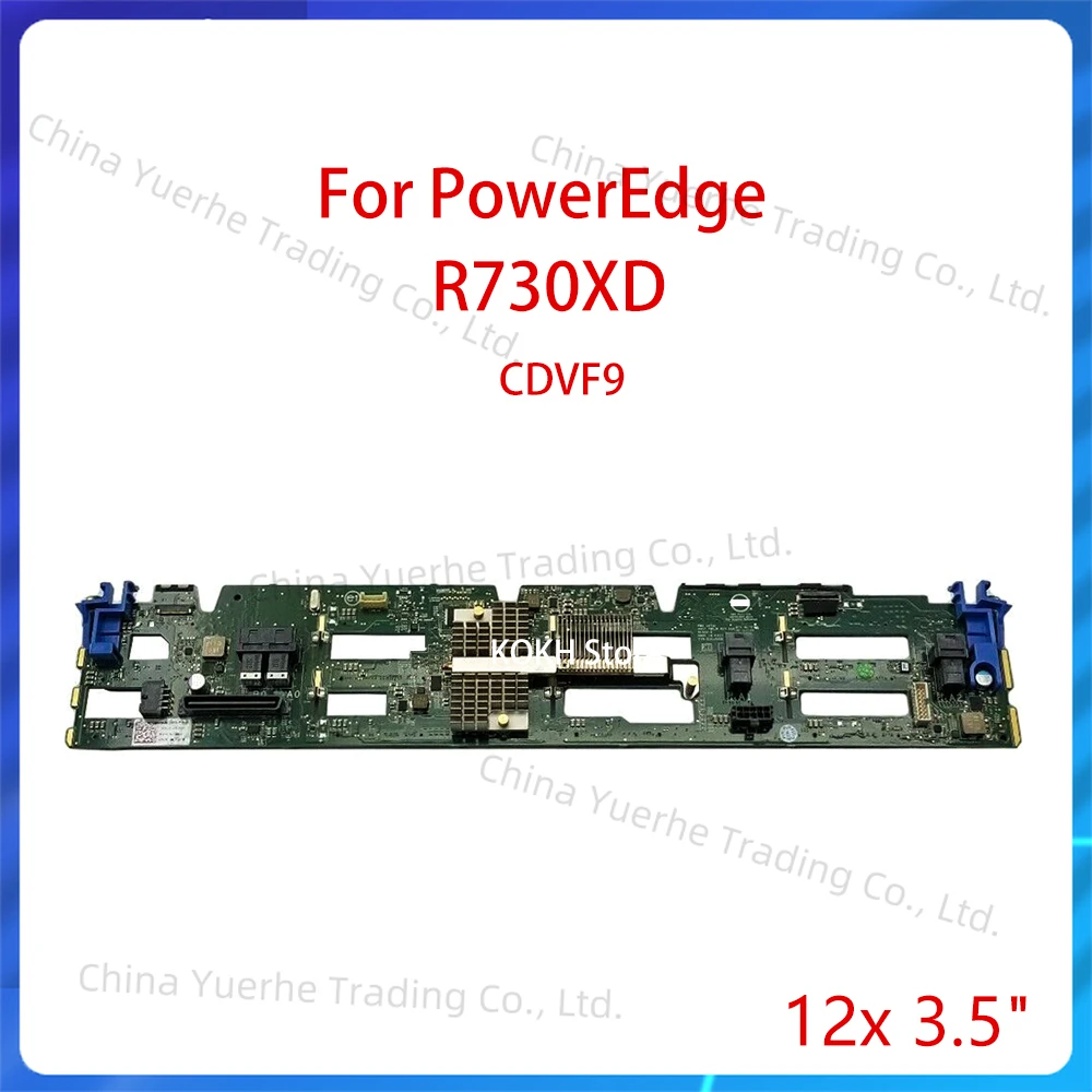 

Original 0CDVF9 12 BAY Backplane Board for PowerEdge R730XD 12x 3.5" LFF HDD Backplane Board CDVF9 Hard Drive Cage