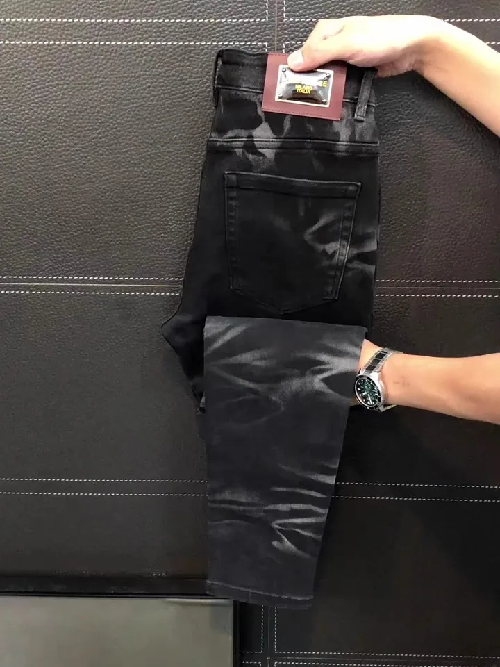 

High Quali Comfortable Men's Busin Casual Jeans Faionable Versatile Straight Leg Straight Tube Pants Autumn New Arrival