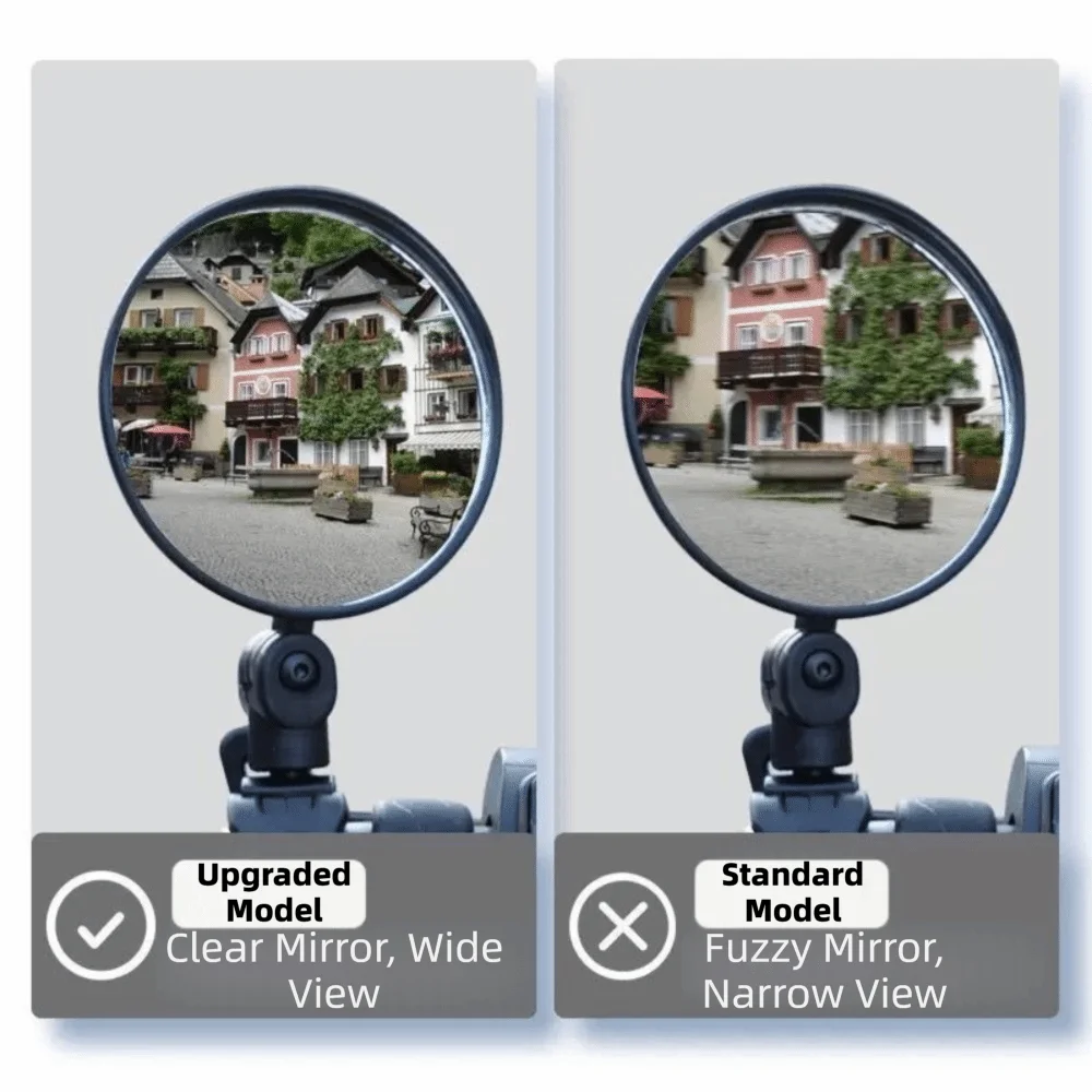 Wide Angle Stroller Rearview Mirror Adjustable Shatterproof Bike Rearview Mirror ABS Acrylic Safety Monitoring Accessory
