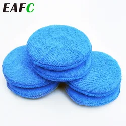 Waxing Sponge for Car  5 Inch Soft Microfiber Manual Applicator Pad Polishing Sponge with Pocket for Apply Remove Wax Auto Care