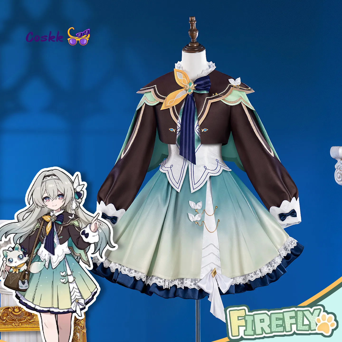 

New Honkai: Star Rail Game Firefly‌ Cosplay Costume Dress Outfit Carnival Halloween Comic Role Play Uniform