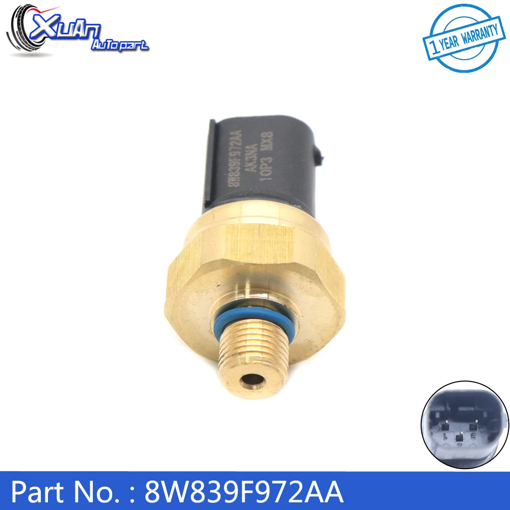 XUAN 8W83-9F972-AA Fuel Rail Pressure Sensor Switch For Ford Edge 2.0L Volvo Land Rover 8W839F972AA BM5Z-9F972-A