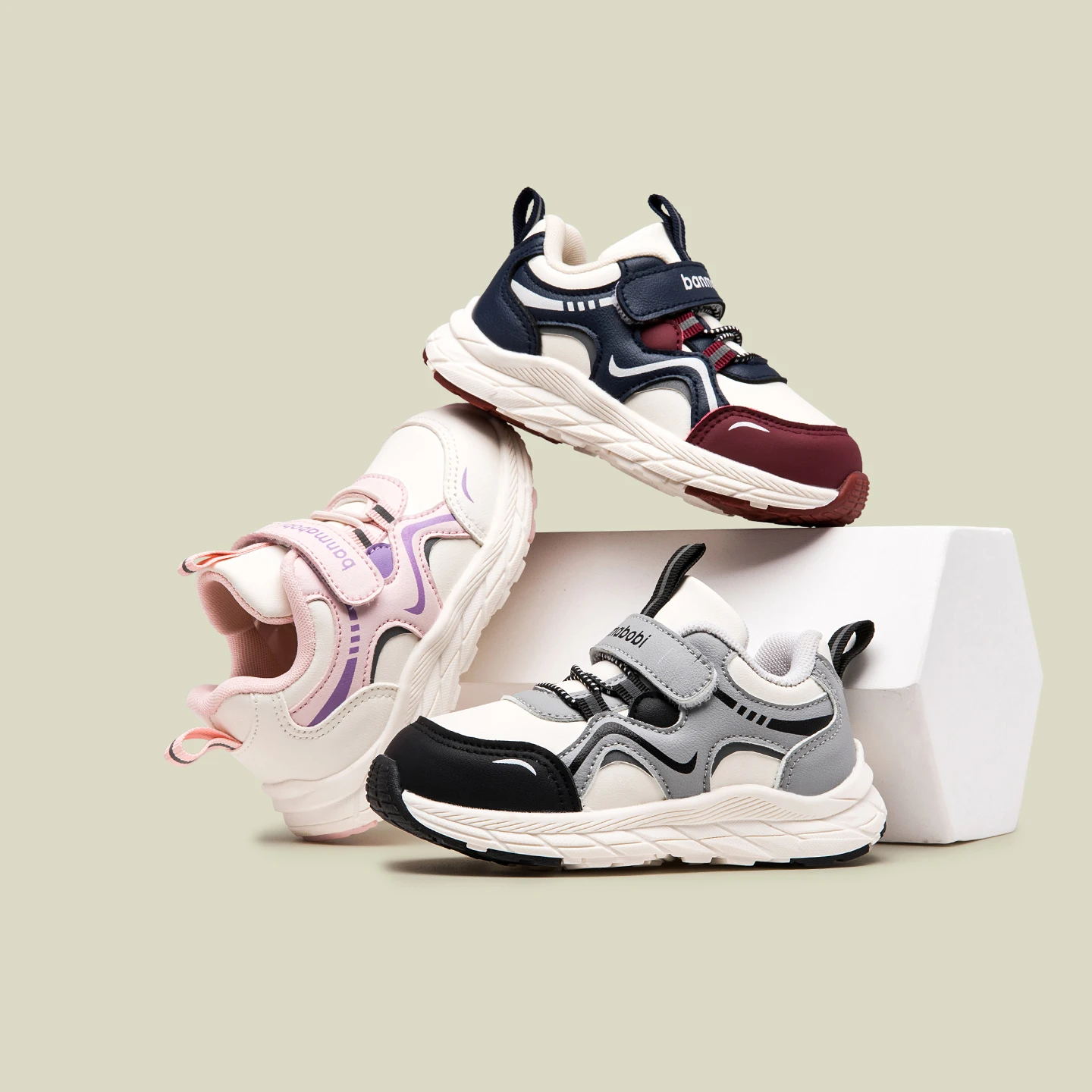 New Arrival Children High Quality Sneaker For 1-5 Years Old Spring And Autumn Hook-loop Design Boy's And Girl's School Shoes